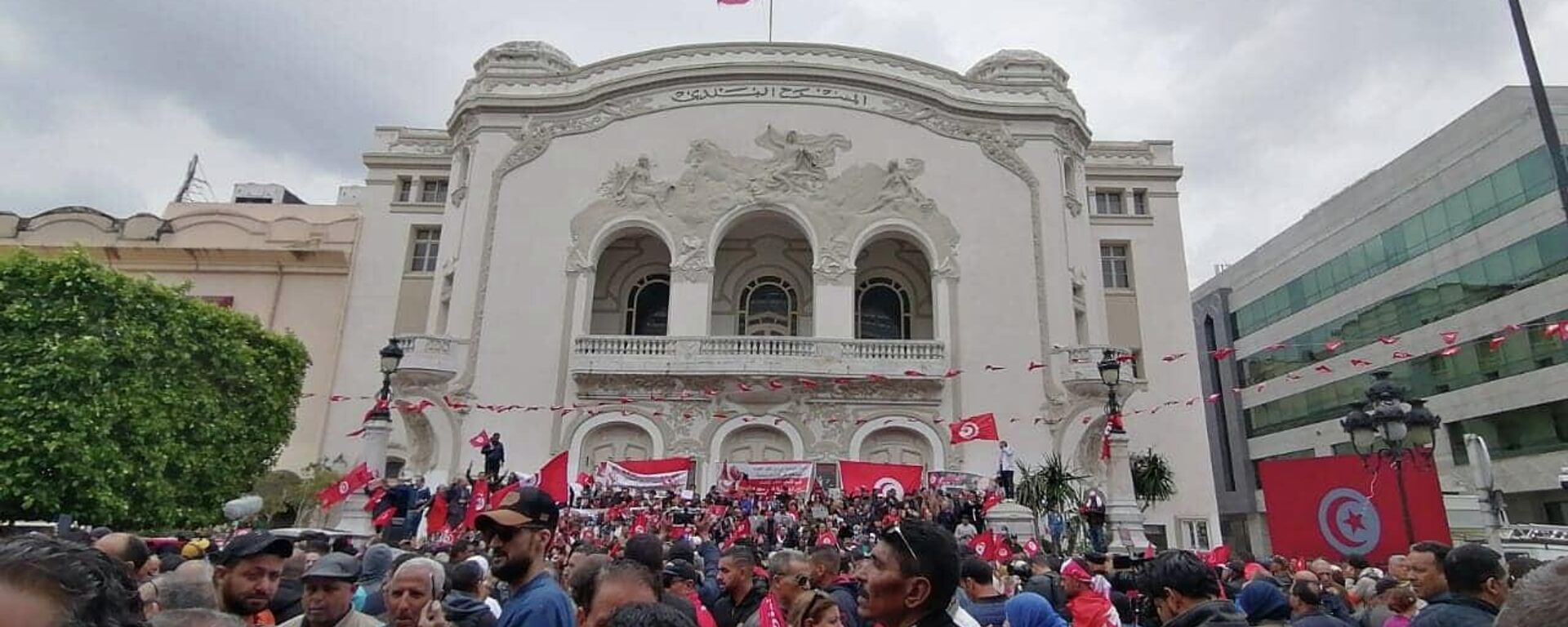حراك داعم للرئيس التونسي قيس سعيد الأحد 8 مايو - سبوتنيك عربي, 1920, 01.06.2022