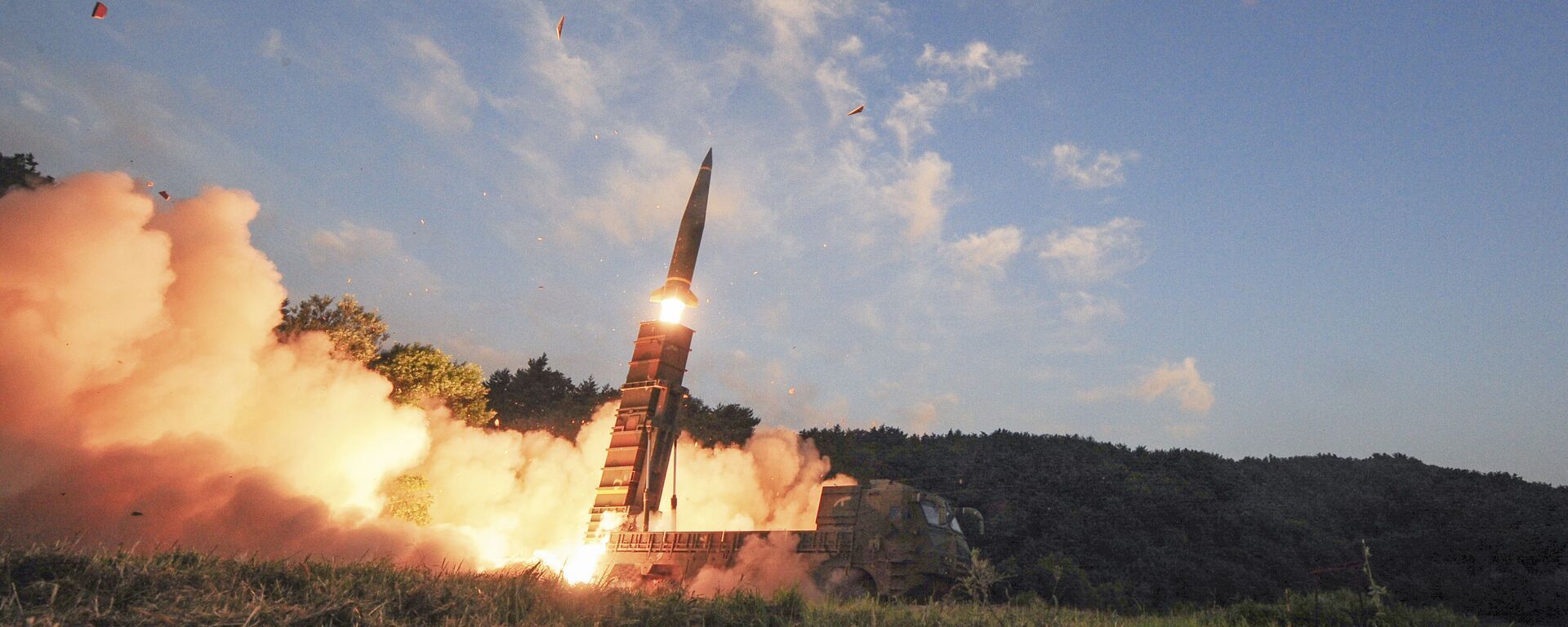 صورة أرشيفية... كوريا الجنوبية تطلق صاروخ باليستي Hyunmoo II، 4 سبتمبر/ أيلول 2017 - سبوتنيك عربي, 1920, 05.06.2022