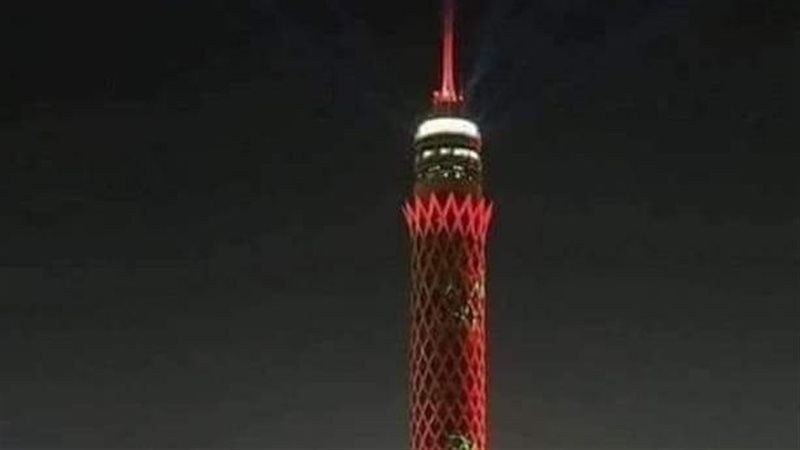إضاءة برج القاهرة بعلم المغرب احتفالا بفوزه على إسبانيا في مونديال قطر