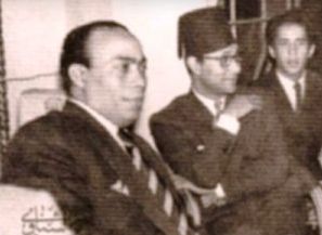الشاعر مأمون الشناوي ومحمد عبد الوهاب