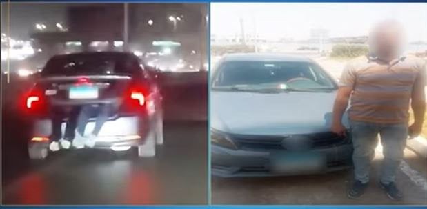 ضبط قائد سيارة وضع طفلين في الشنطة الخلفية أثناء سيره بالبساتين ضبط قائد سيارة وضع طفلين في الشنطة الخلفية أثناء سيره بالبساتين