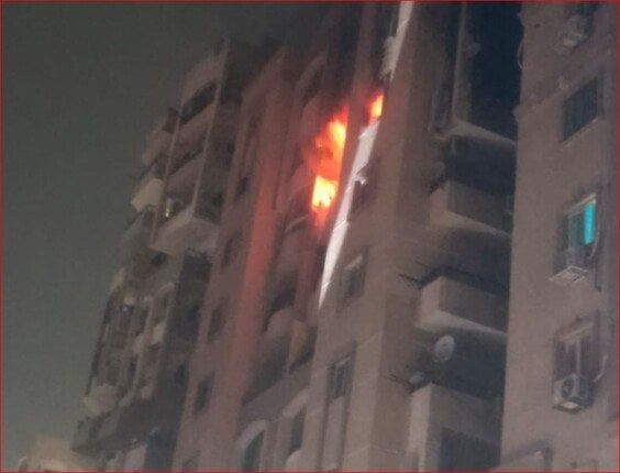 مصرع شخص في حريق شقة بدار السلام مصرع شخص في حريق شقة بدار السلام
