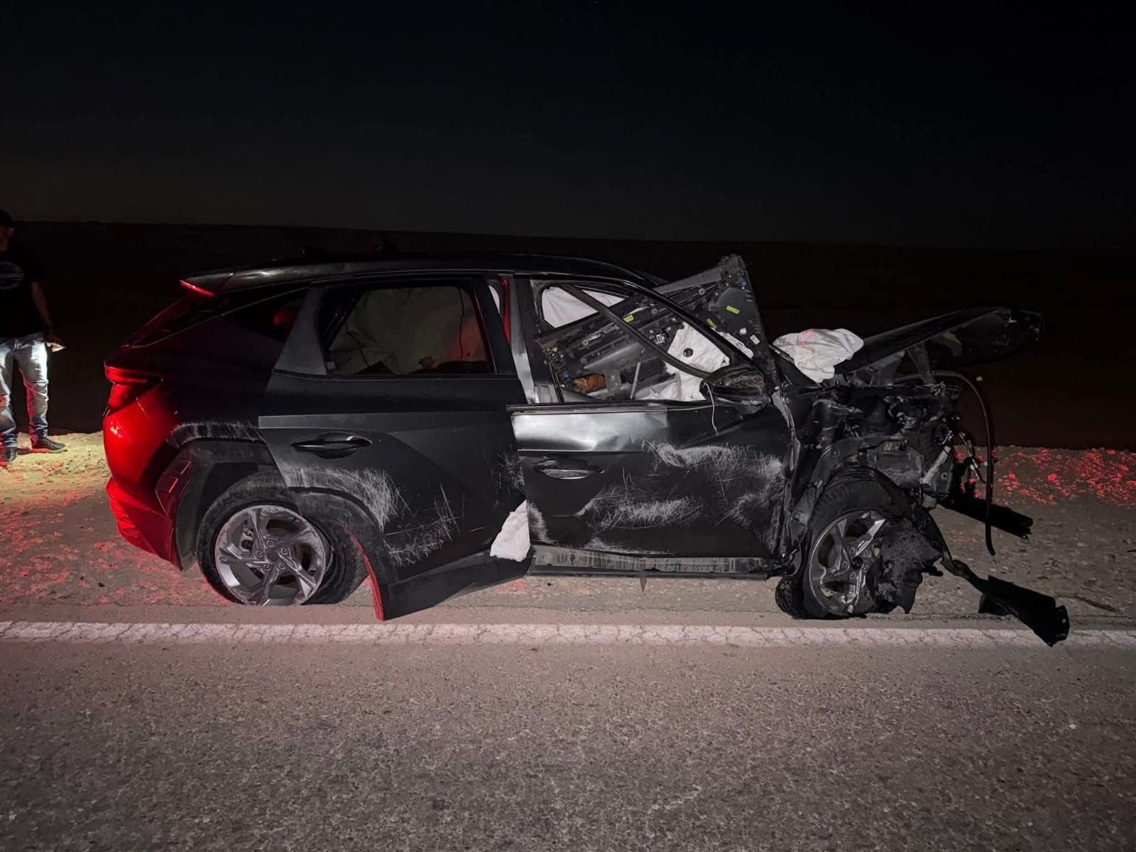 تهشم سيارة اسماعيل الليثى