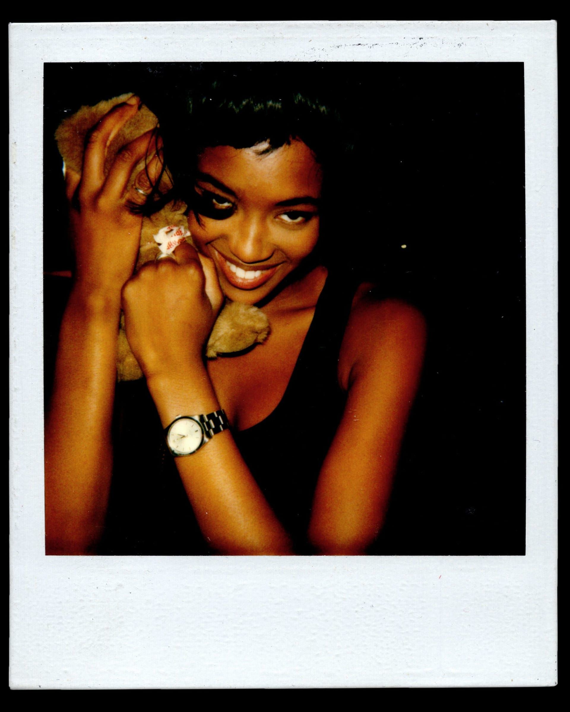 عارضة الأزياء العالمية نعومي كامبل في المطعم الشهير.