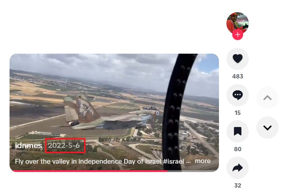 الفيديو وقت نشره عبر حساب بموقع تيك توك في 6 مايو/أيار 2022