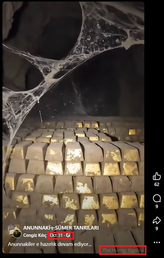 لقطة شاشة للفيديو وقت نشره في مجموعة تركية عبر فيسبوك في 31 أكتوبر/تشرين الأول 2025