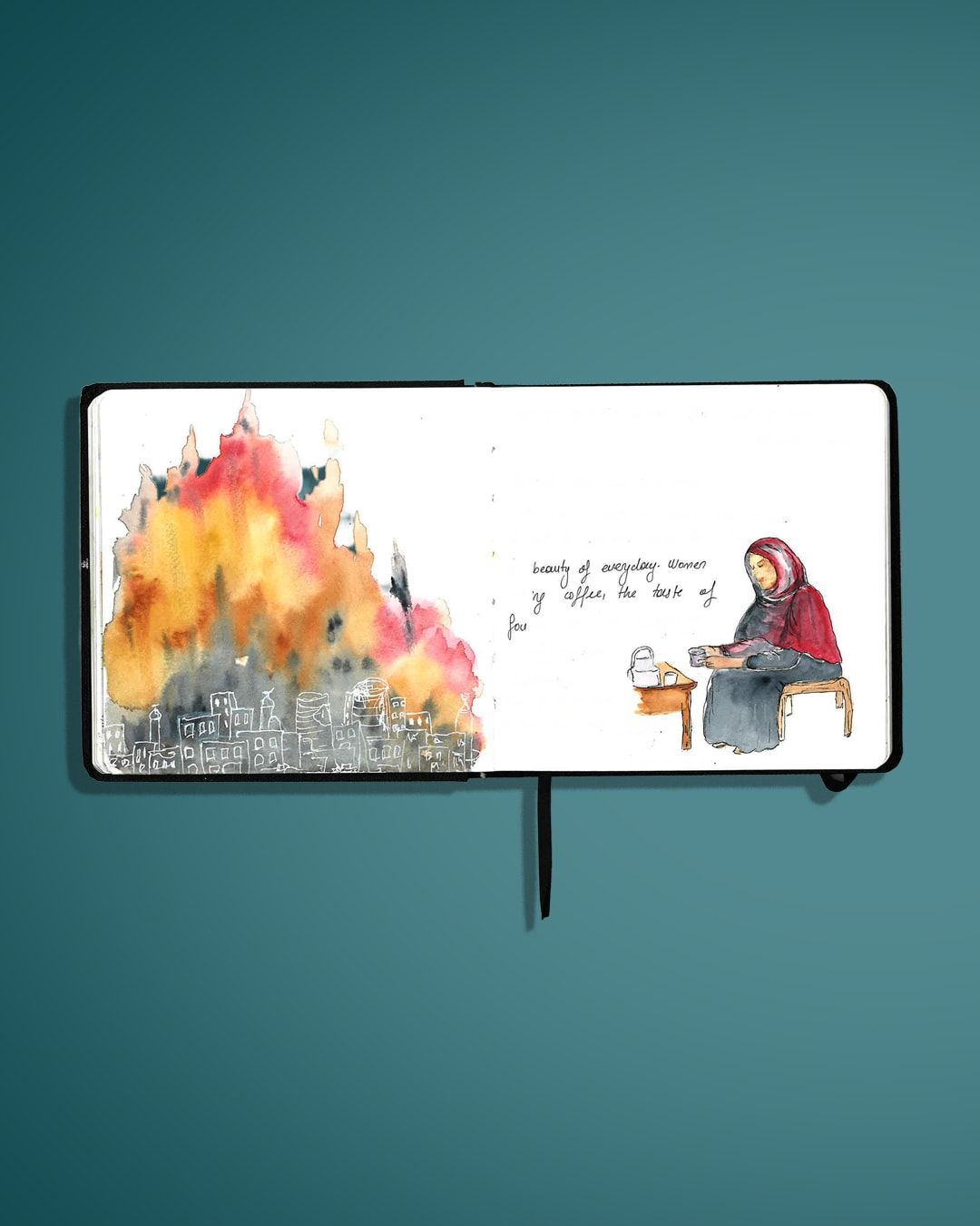 رسومات من قلب الصراع.. هكذا قدمت عاملة إنسانية منظورًا آخر لحرب السودان