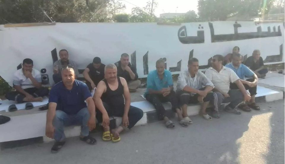 جانب من اعتصام عمال إيماك