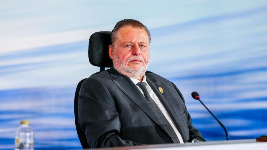 Description: حسن عبدالله محافظ البنك المركزي المصري