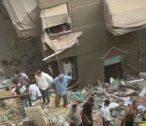 عاجل| ارتفاع عدد المصابين بحادث انهيار عقار حدائق القبة لـ 6 أشخاص