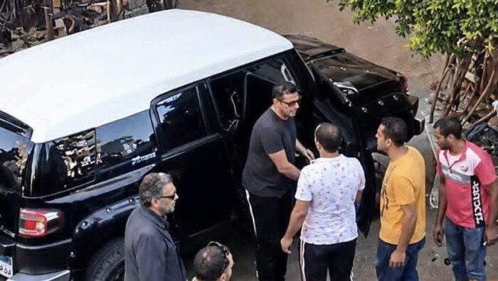 تشييع جنازة ابن خالة الفنان مصطفى شعبان في البتانون بالمنوفية