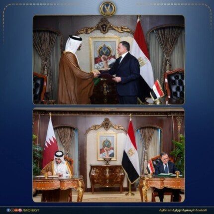 مصر وقطر توقعان مذكرة تفاهم لتعزيز التعاون الأمني ومكافحة الجريمة