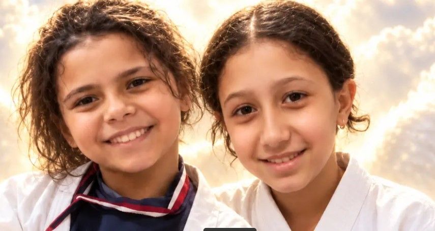 اللاعبتان الضحيتان لوجين عبد العزيز صابر ورفيف محمد عبد المنعم