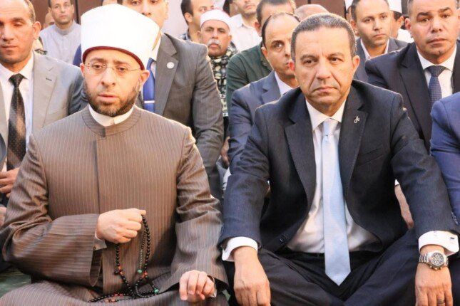 محافظ المنوفية ووزير الأوقاف يفتتحان مسجد سيدي يعقوب بقويسنا البلد