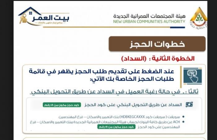 بالبلدي : كراسة
      شروط
      25
      ألف
      وحدة
      سكنية..
      تفاصيل
      الحجز
      بنظام
      الإيجار
      المنتهي
      بالتملك
      في
      26
      مدينة
      جديدة