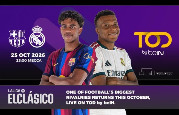 بالبلدي : برشلونة
      يسعى
      للفوز
      العاشر
      تواليًا
      في
      الدوري
      الإسباني
      أمام
      ريال
      مدريد..
      والكلاسيكو
      مباشرة
      عبر
      TOD
      by
      beIN
