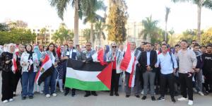 بالبلدي : الجامعات تشارك في مظاهرات لتأييد القضية الفلسطينية والتنديد بممارسات جيش الاحتلال