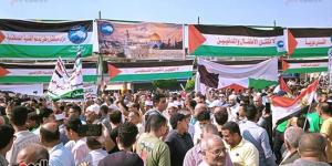 بالبلدي: الآلاف من مواطني البحيرة يتضامنون مع أهالى غزة ضد العدوان الإسرائيلي.. صور