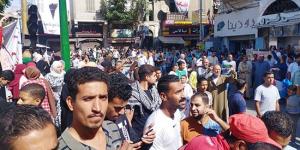 بالبلدي: الآلاف يحتشدون فى ميدان بالاس بالمنيا تضامنا مع الشعب الفلسطينى.. صور