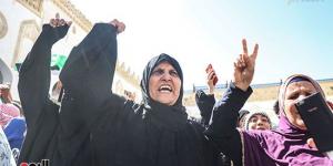 بالبلدي: بالعلم والشال.. مصريات شاركن بـ"جمعة تحيا مصر" لدعم الشعب الفلسطيني