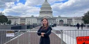 سوزان نجم الدين تدعم غزة وتصرخ عاليا في وجه الكونجرس الأمريكي