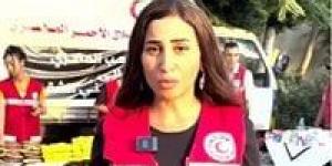 بالبلدي : دينا الشربيني تتطوع في الهلال الأحمر لتجهيز مساعدات غزة: نفسي الناس كلها تساهم 