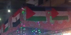 بالبلدي: أعلام مصر وفلسطين تزين مولد الدسوقي بكفر الشيخ تضمانا مع الشعب الفلسطيني