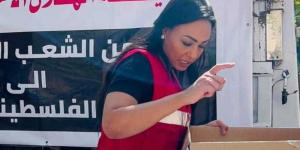 بالبلدي: مي حسن تتطوع في الهلال الأحمر دعمًا لأهالي غزة