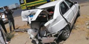 بالبلدي: إصابة 7 أشخاص في حادث اصطدام ميكروباص برصيف محور 26 يوليو