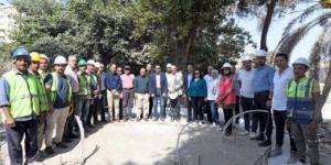 بالبلدي: مستشار رئاسة الجمهورية ومسئولو الإسكان يتفقدون مشروع تطوير حديقة الأزبكية