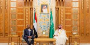 ولي العهد يلتقي رئيس المجلس الانتقالي السوداني لبحث أوجه التعاون بالبلدي | BeLBaLaDy