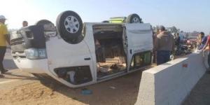 بالبلدي: إصابة 6 أشخاص فى حادث تصادم سيارتين بالفيوم