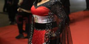 بالبلدي : هند عاكف ترتدي فستانا عليه علمي مصر وفلسطين في حفل وشوشة | صور