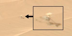 بالبلدي: صور ترصد نهاية هليكوبتر المريخ على الكثبان الرملية للكوكب