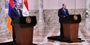 بالبلدي: الرئيس السيسي يشهد توقيع مذكرات تفاهم بين مصر وأرمينيا فى الزراعة والتعاون الاقتصادى