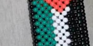 بالبلدي: غزة في القلب.. أميرة صممت فانوس من الخرز بألوان علم فلسطين
