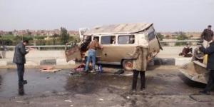 بالبلدي: إصابة 6 أشخاص إثر حادث تصادم تروسيكل وميكروباص بمدينة بدر