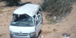 بالبلدي: إصابة 16 شخصا فى حادث تصادم سيارتين على طريق الفرافرة ديروط بالوادى الجديد