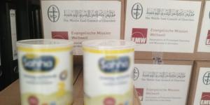 بالبلدي: كنائس الشرق الأوسط ترسل إغاثات إلى الجنوب اللّبناني عبر توزيع 1656 علبة حليب للأطفال