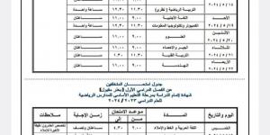 بالبلدي: عاجل.. جدول امتحانات الترم الثاني 2024 بمحافظة القاهرة