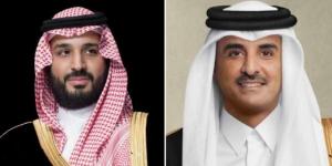 أمير قطر وولي العهد السعودي يؤكدان ضرورة خفض التصعيد بقطاع غزة
