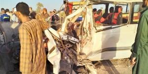 بالبلدي: مصرع شخصين وإصابة 9 في حادث تصادم سيارتين بأسيوط belbalady.net