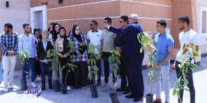 بالبلدي: غرس 200 شجرة مثمرة.. جامعة طيبة التكنولوجية تدشن مبادرة "هنجملها" belbalady.net