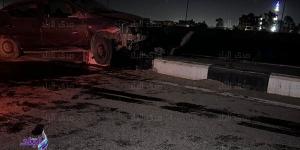 بالبلدي: السائق هرب.. حادث مروع لسيارة ملاكي على محور الضبعة.. فيديو belbalady.net