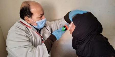 بالبلدي: إجراء الكشف الطبي على 1555 مواطنا بقافلة حياة كريمة لقرية منية بكفر الشيخ