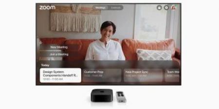بالبلدي: تطبيق Zoom لعقد مؤتمرات الفيديو متاح الآن على Apple TV