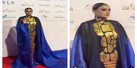 بالبلدي: تصميم غريب.. غادة عبدالرازق بفستان يثير الجدل بمهرجان إيمي جالا belbalady.net