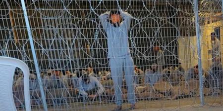 بالبلدي: مقيدون باستمرار ويرتدون حفاضات.. تحقيق لـCNN يكشف ما يجري لفلسطينيين داخل سجن إسرائيلي غامض