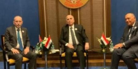 وزراء خارجية مصر والأردن والعراق يجتمعون فى إطار آلية التعاون الثلاثى
