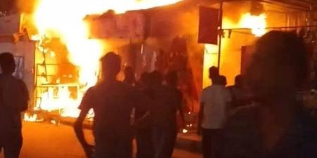بالبلدي : السيطرة على حريق نشب داخل محل مخصص لبيع الورود ببني سويف